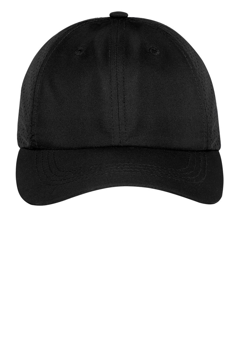 Port Authority Perforated Cap - Black