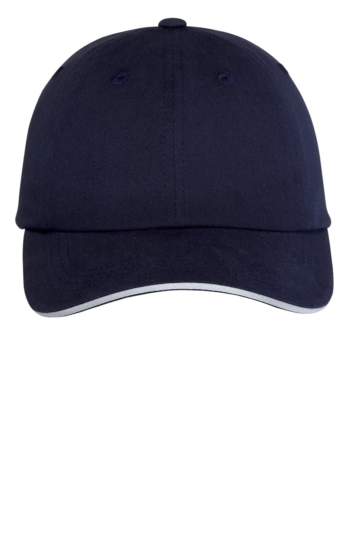 Port Authority Reflective Sandwich Bill Cap - Navy/ Reflective