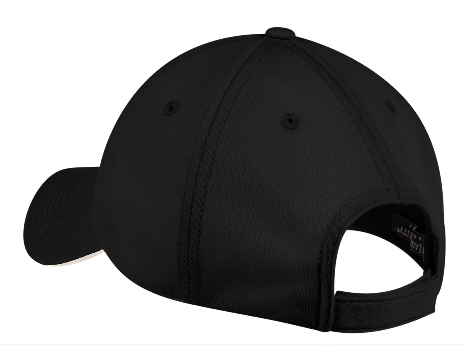 Port Authority Dry Zone Cap - Black/ Stone