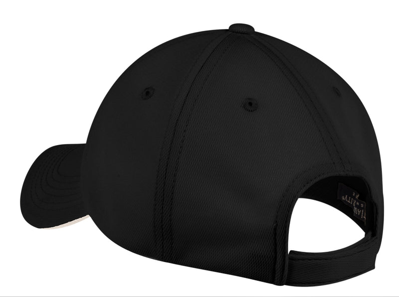 Port Authority Dry Zone Cap - Black/ Stone