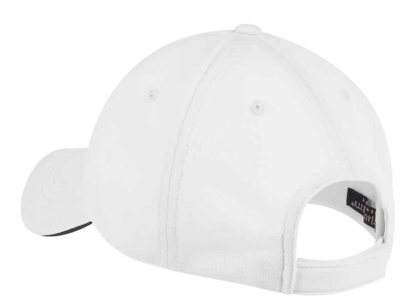 Port Authority Dry Zone Cap - White/ Classic Navy