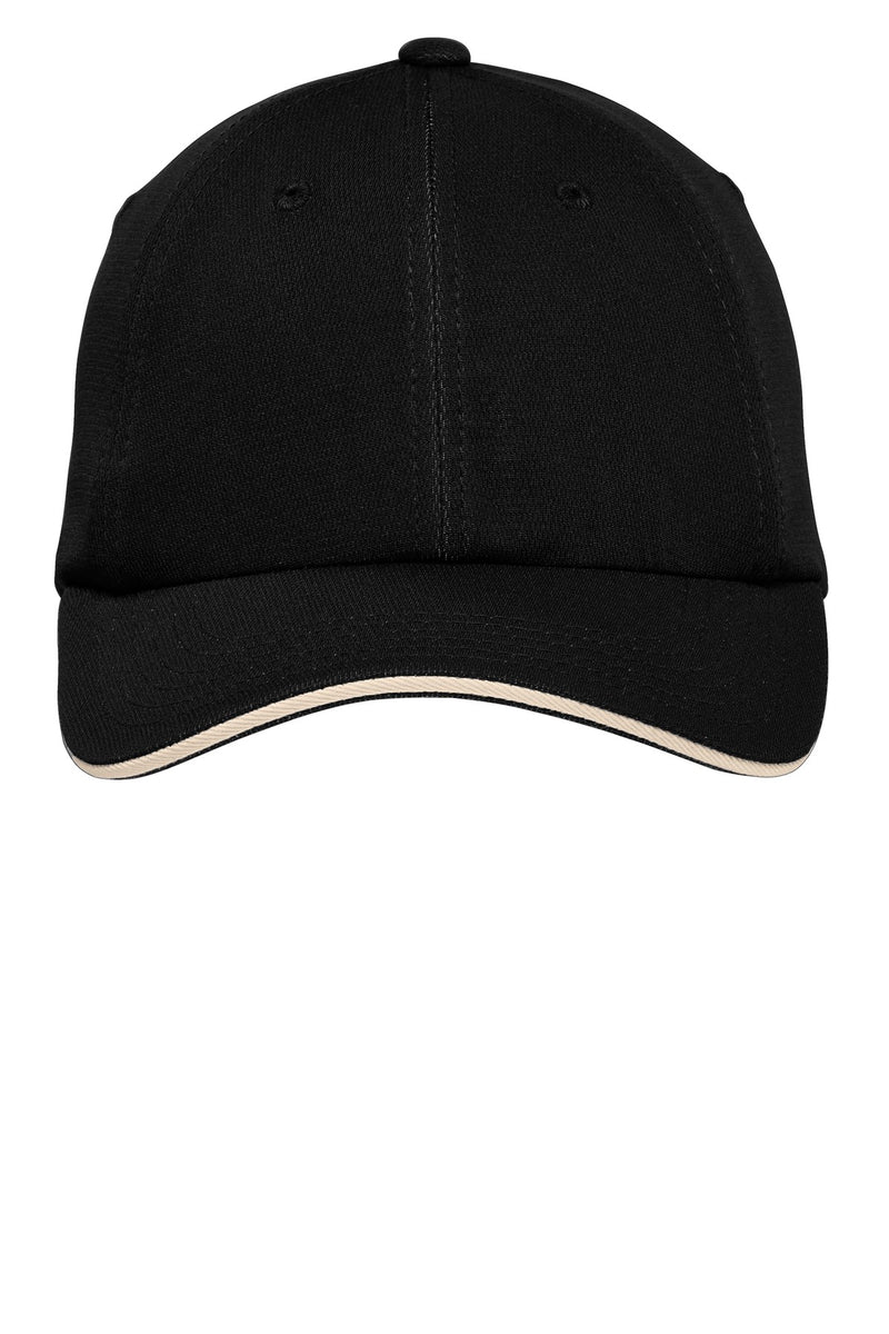 Port Authority Dry Zone Cap - Black/ Stone