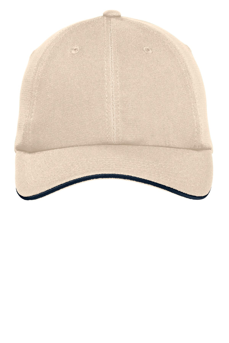 Port Authority Dry Zone Cap - Stone/ Classic Navy