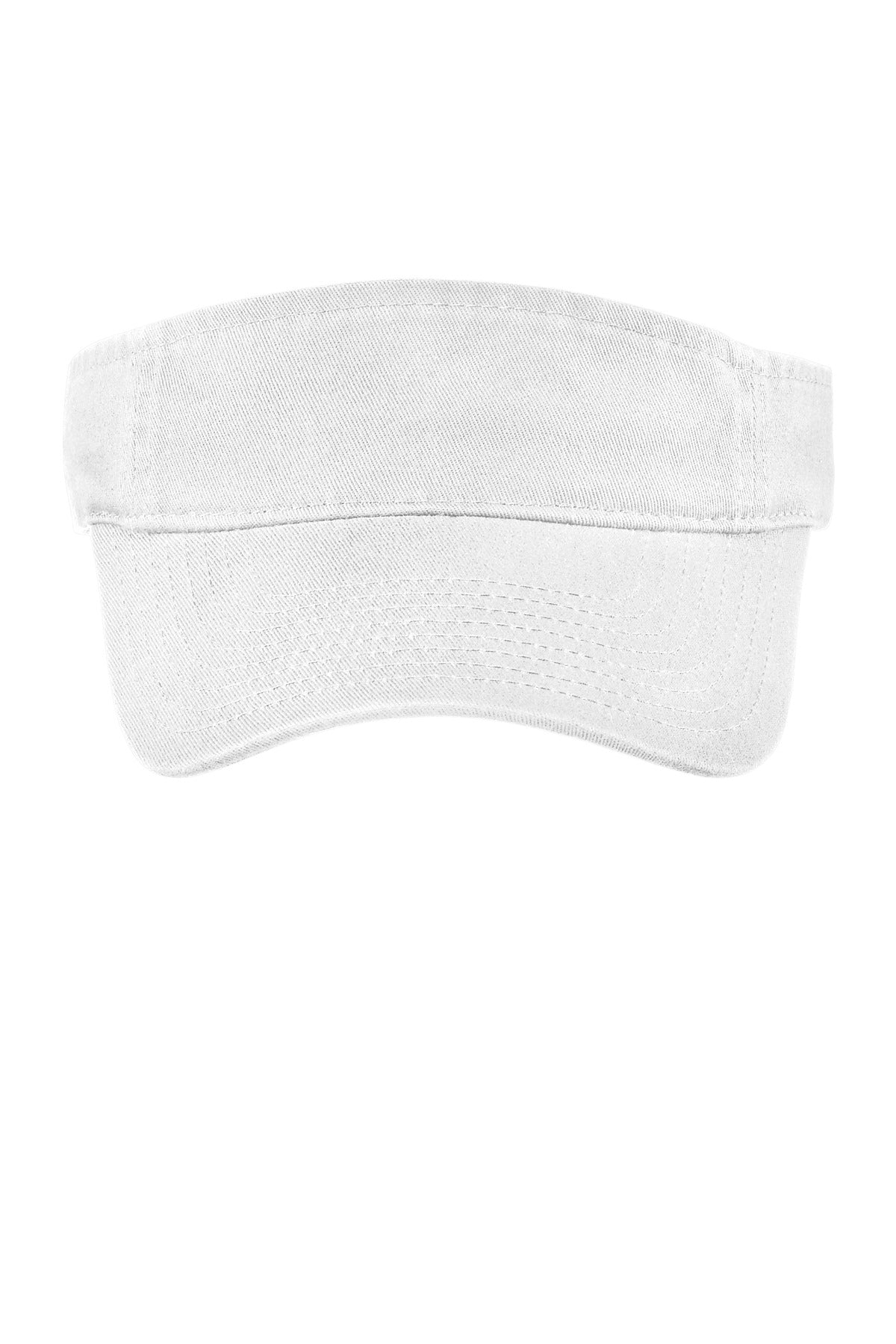Port Authority Enzyme Wash Fashion Visor - White