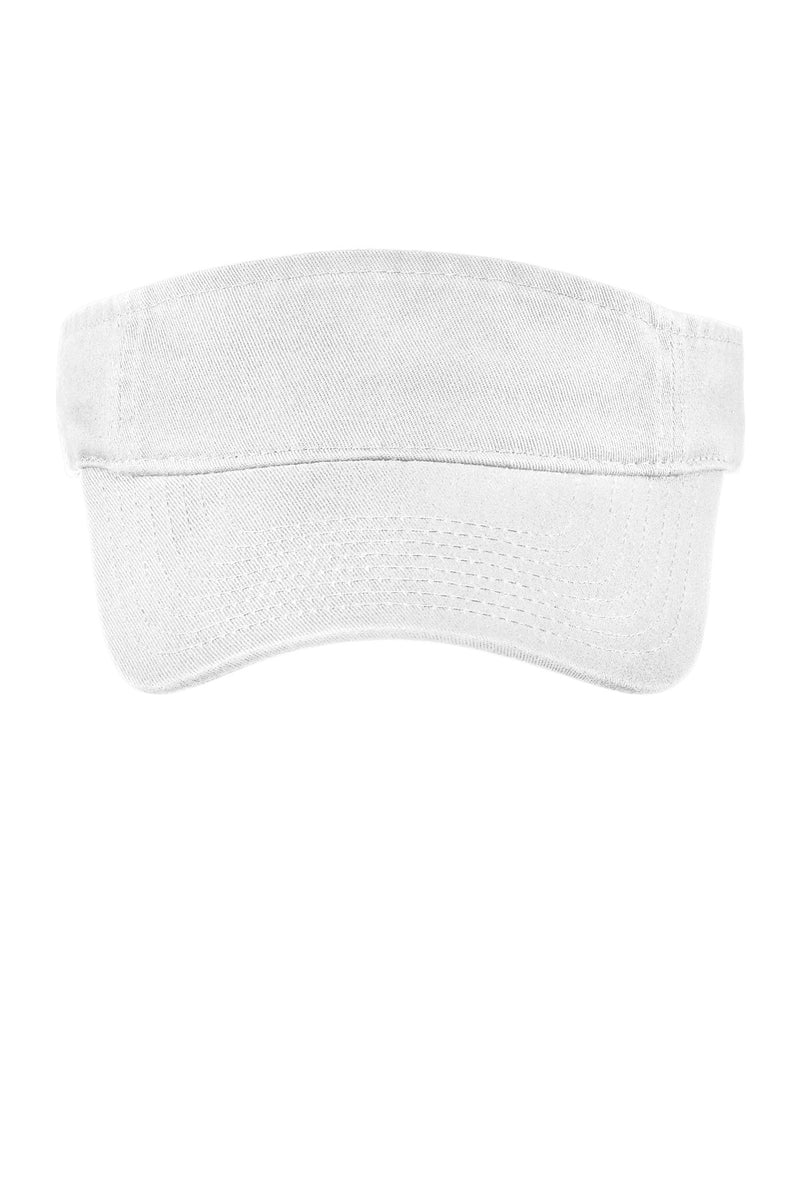 Port Authority Enzyme Wash Fashion Visor - White