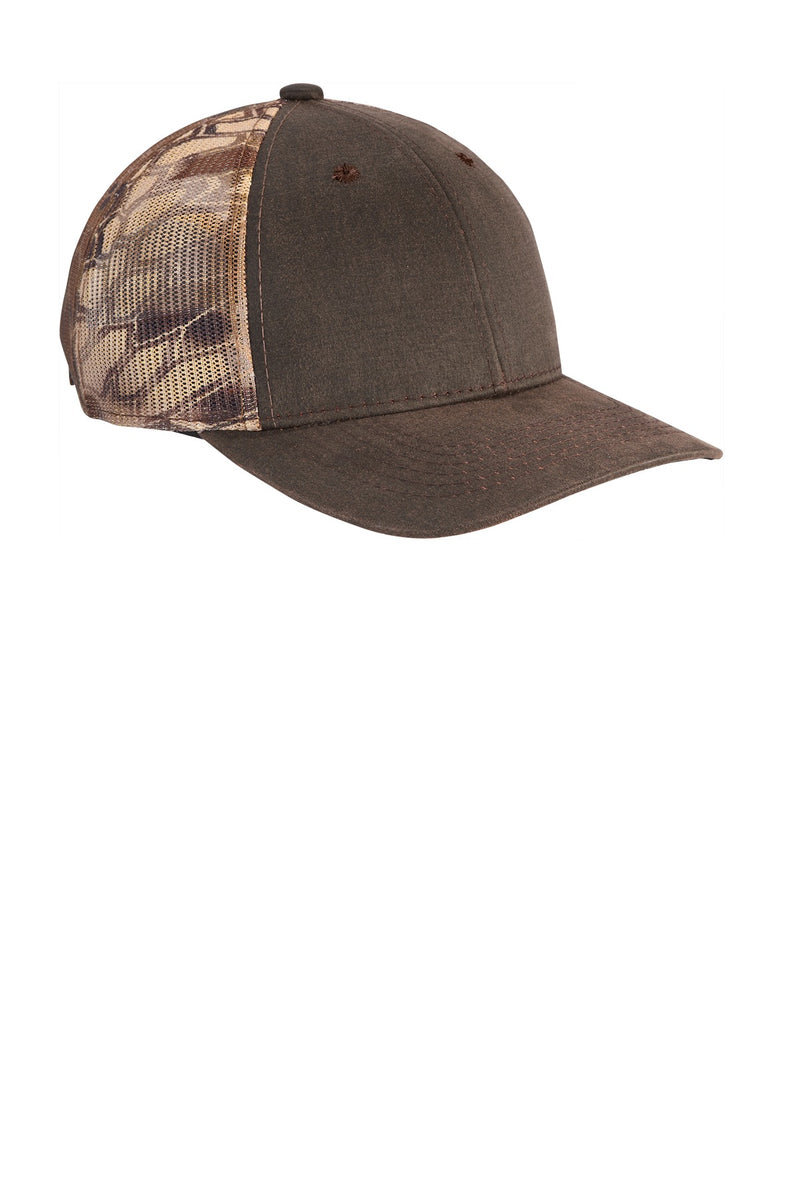 Port Authority  Pigment Print Camouflage Mesh Back Cap - Kryptek Highlander/ Brown