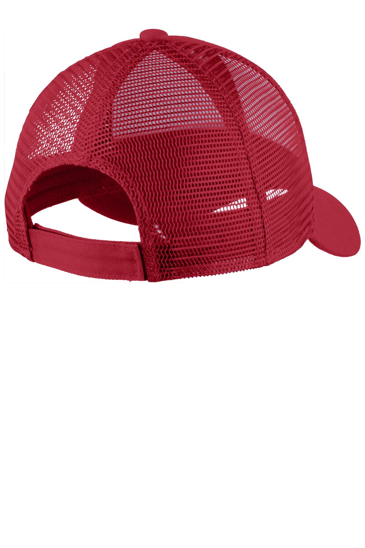 Port Authority Adjustable Mesh Back Cap - Chili Red