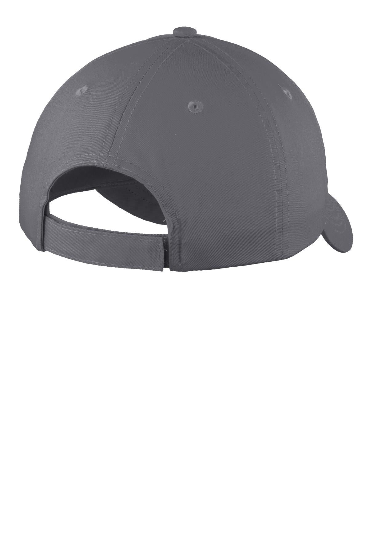 Port Authority Six-Panel Unstructured Twill Cap - Charcoal