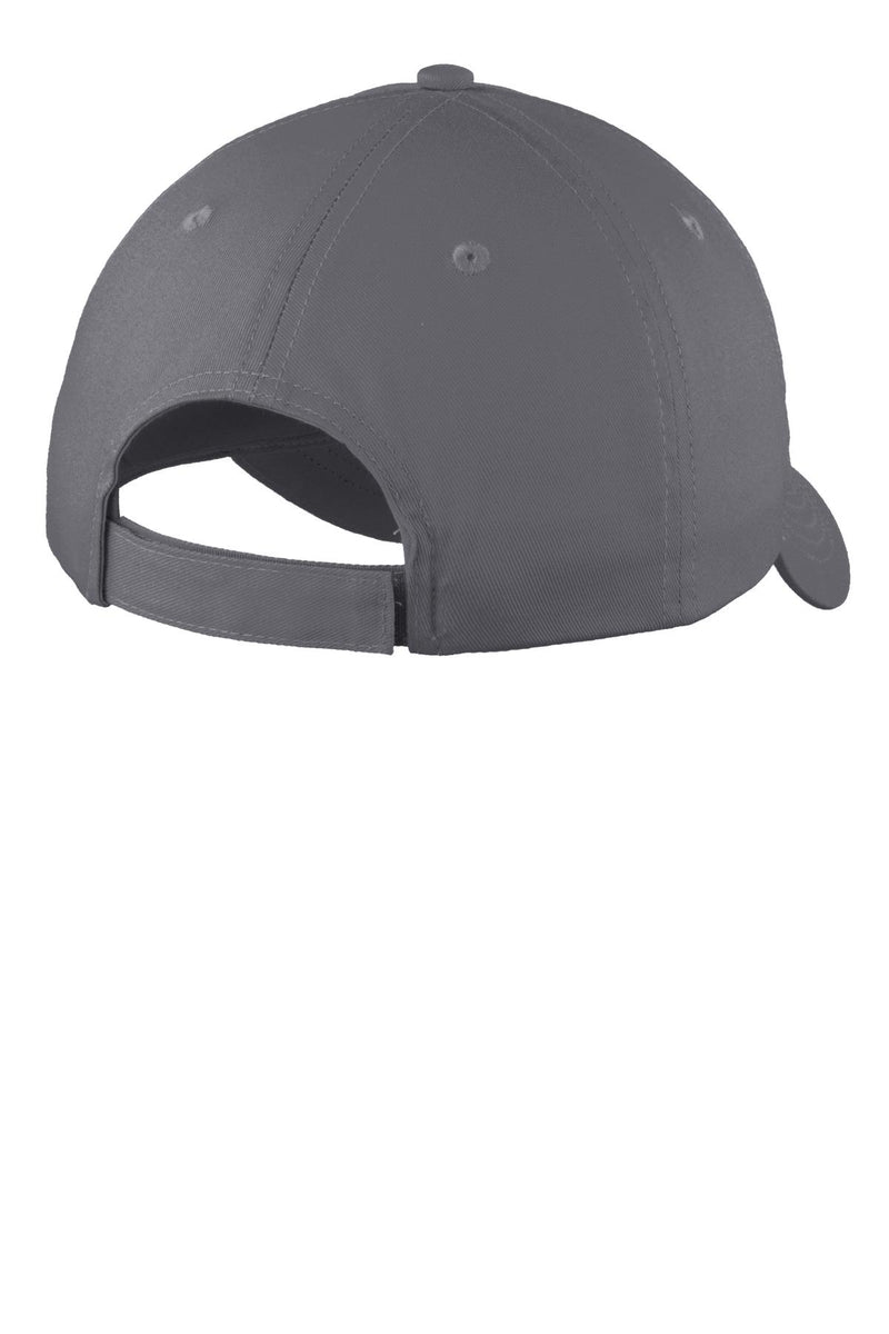 Port Authority Six-Panel Unstructured Twill Cap - Charcoal