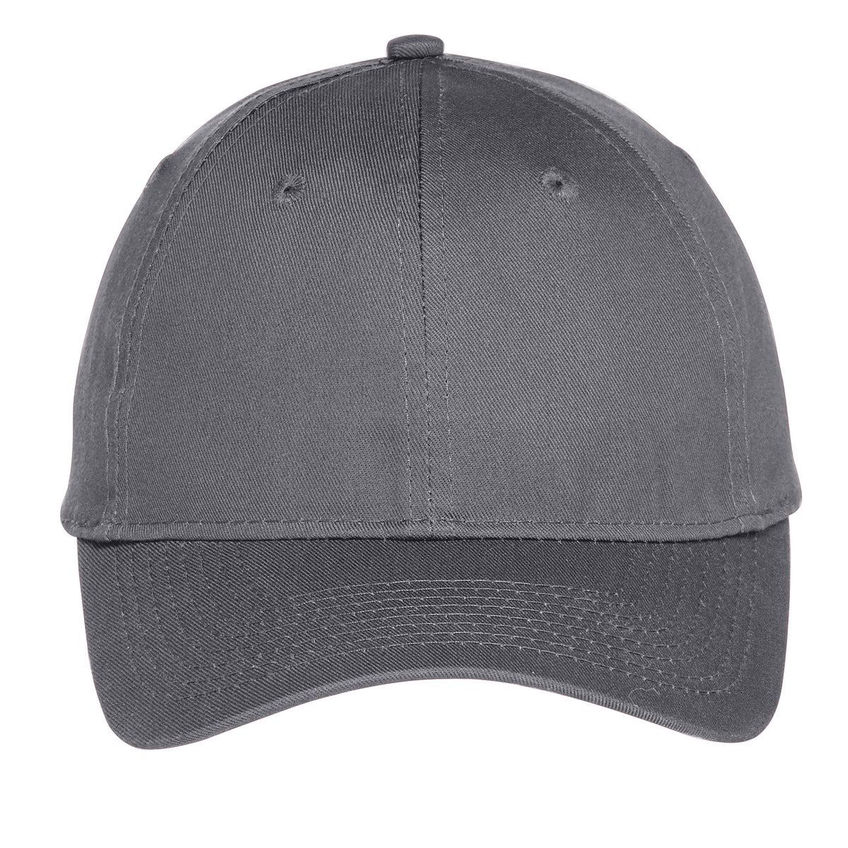 Port Authority Six-Panel Unstructured Twill Cap - Charcoal