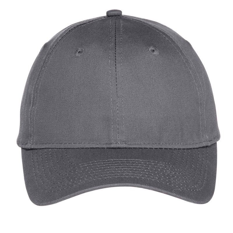 Port Authority Six-Panel Unstructured Twill Cap - Charcoal
