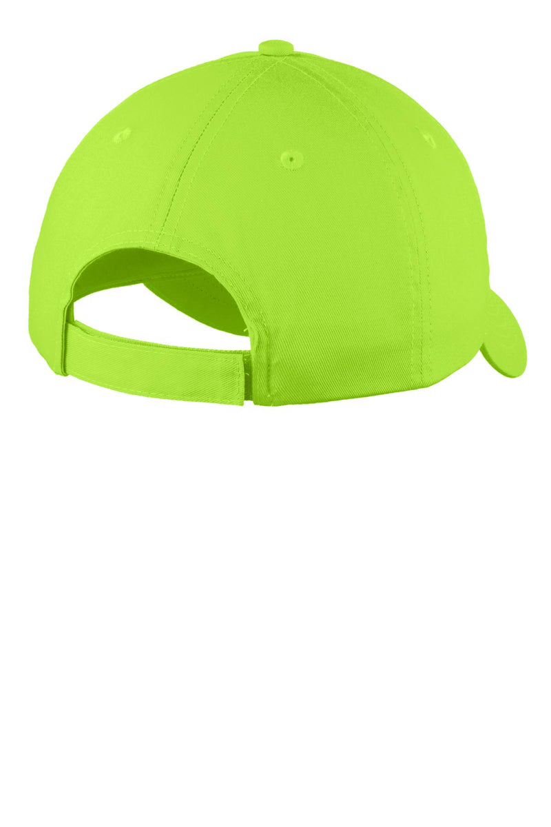 Port Authority Six-Panel Unstructured Twill Cap - Lime