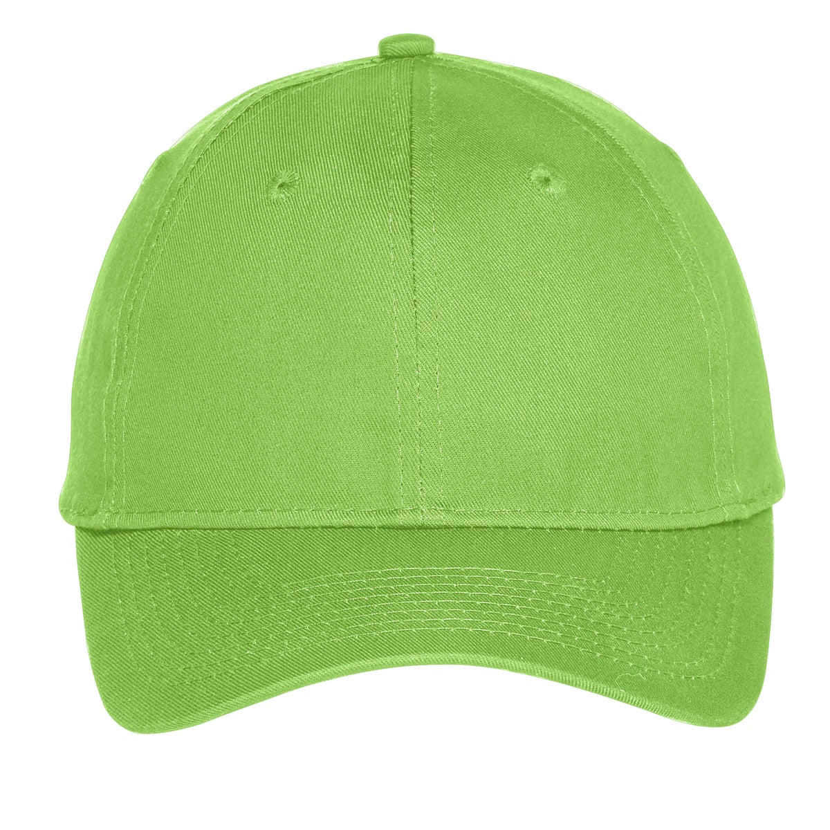 Port Authority Six-Panel Unstructured Twill Cap - Lime
