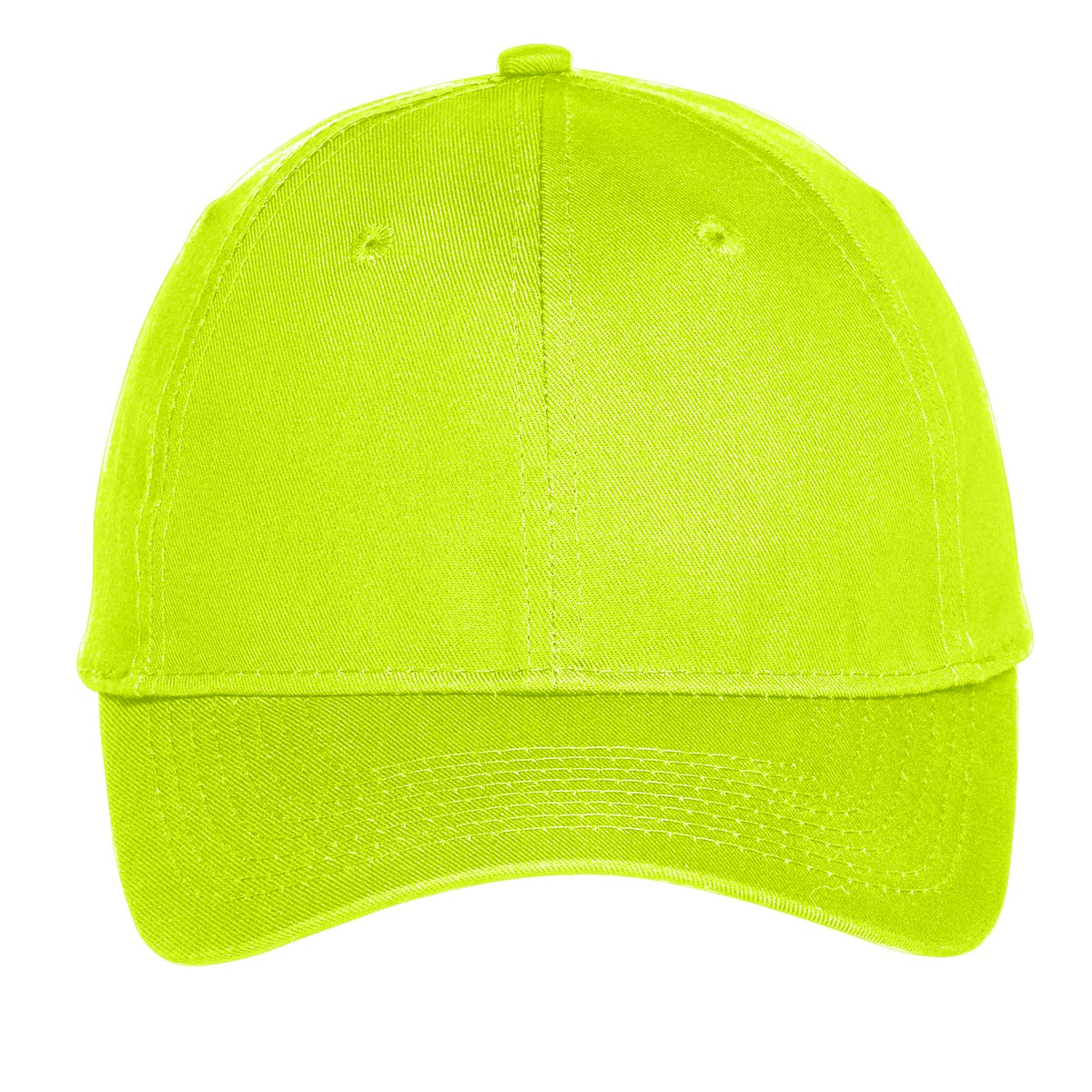 Port Authority Six-Panel Unstructured Twill Cap - Neon Yellow