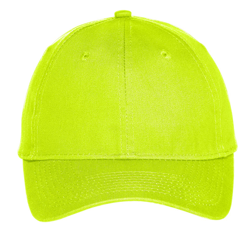 Port Authority Six-Panel Unstructured Twill Cap - Neon Yellow