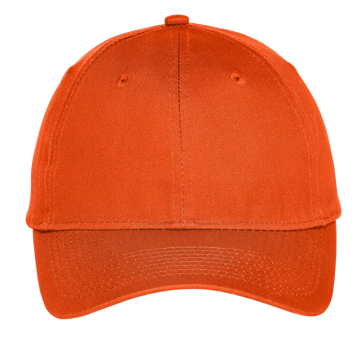 Port Authority Six-Panel Unstructured Twill Cap - Orange