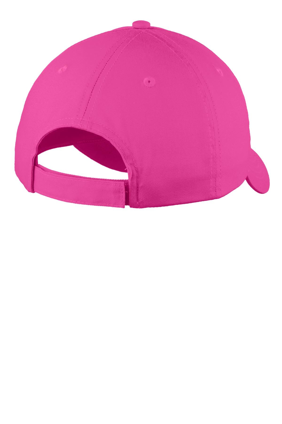 Port Authority Six-Panel Unstructured Twill Cap - Sangria