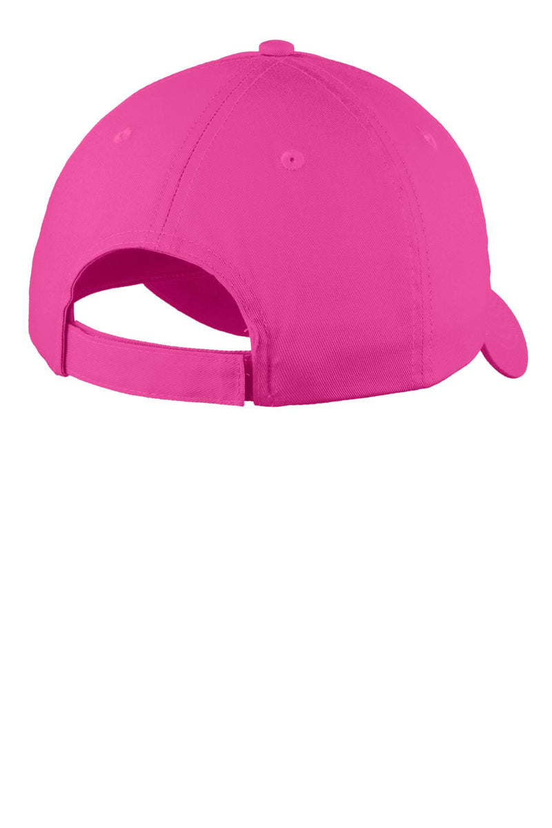 Port Authority Six-Panel Unstructured Twill Cap - Sangria