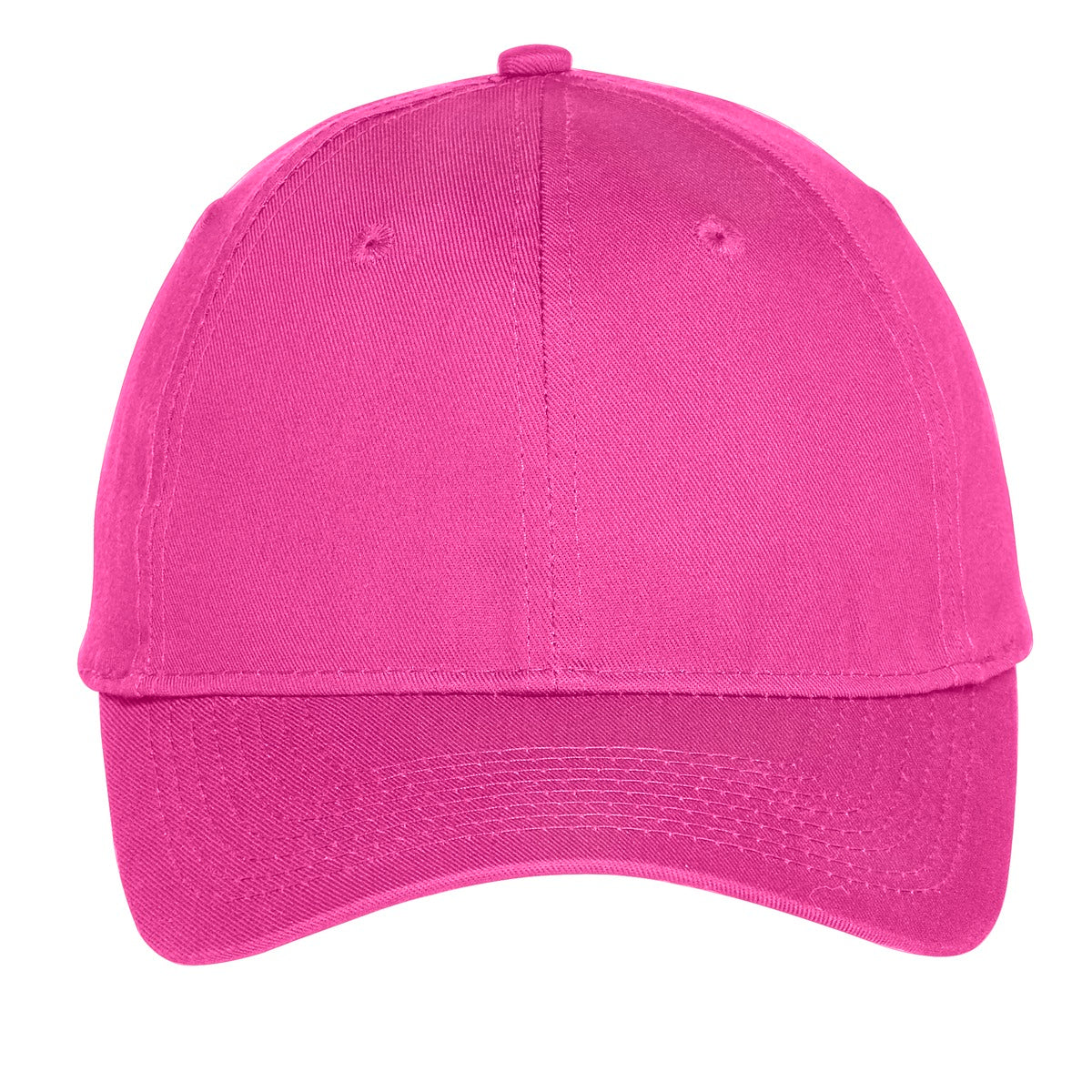 Port Authority Six-Panel Unstructured Twill Cap - Sangria