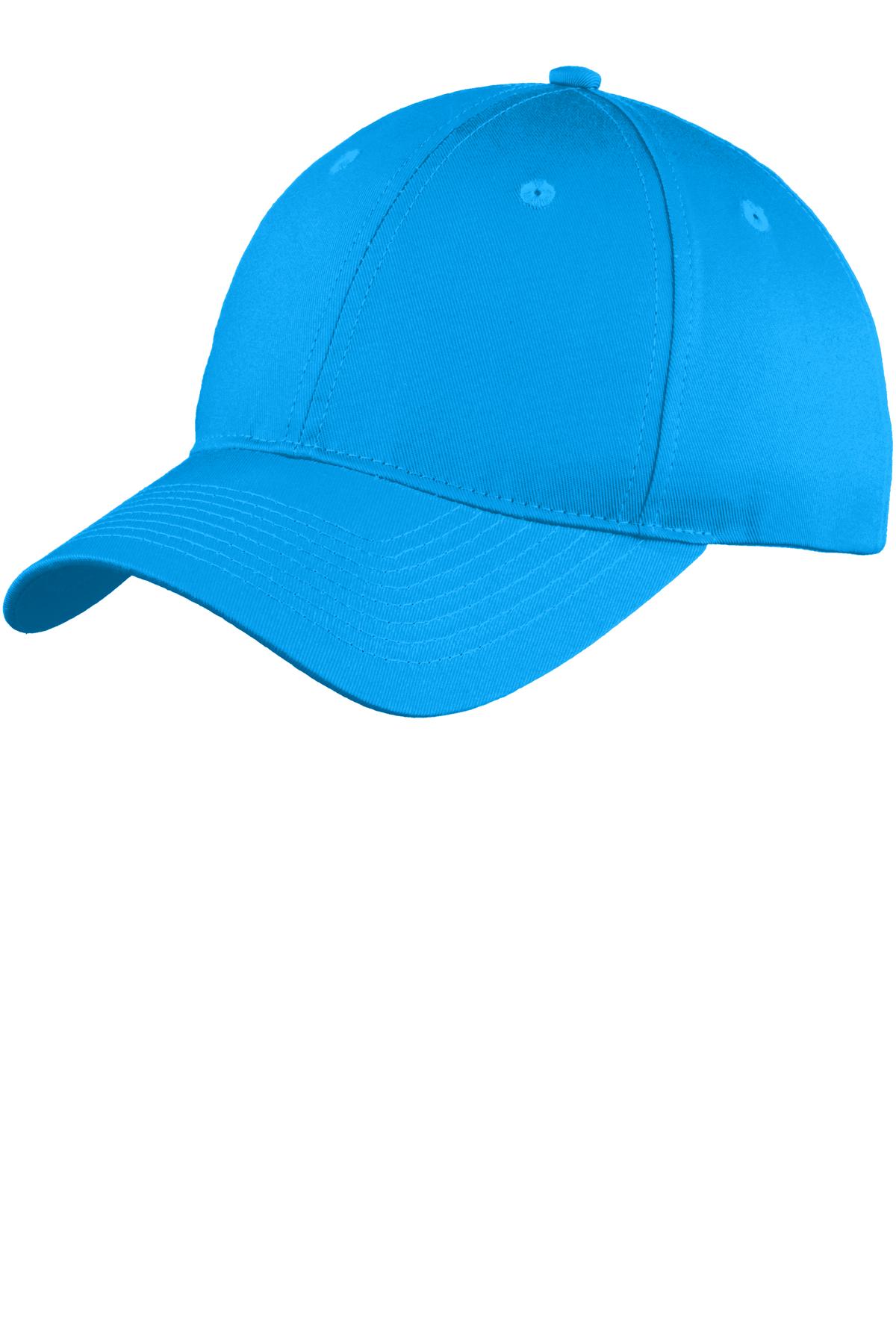 Port Authority Youth Six-Panel Unstructured Twill Cap - Sapphire