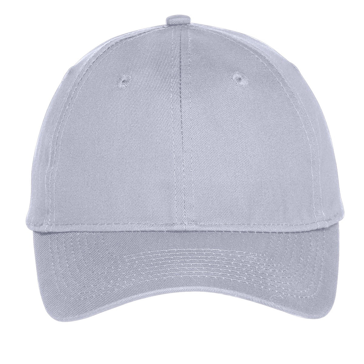 Port Authority Six-Panel Unstructured Twill Cap - Silver