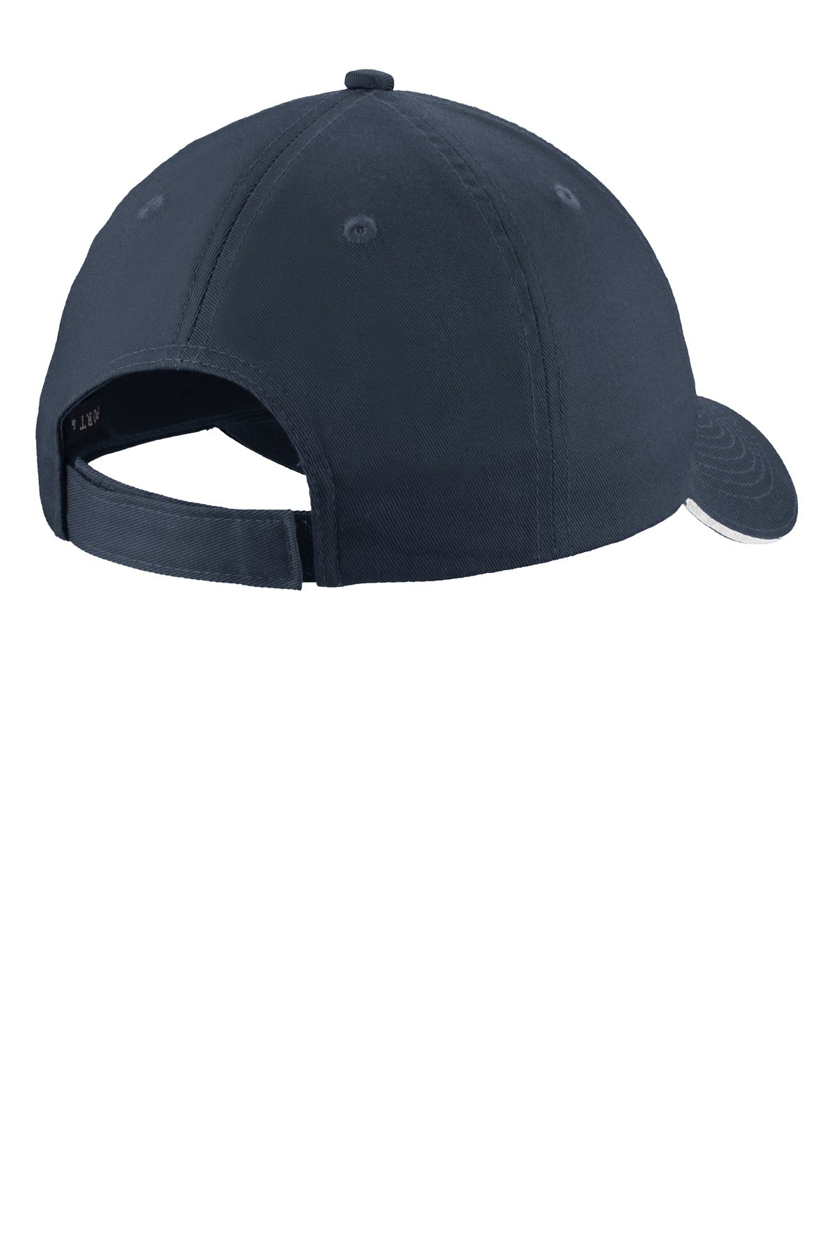 Port Authority Unstructured Sandwich Bill Cap - Navy/ White