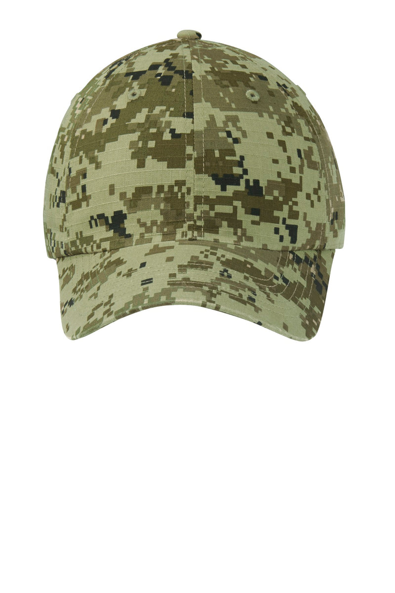Port Authority Digital Ripstop Camouflage Cap - Green Camo