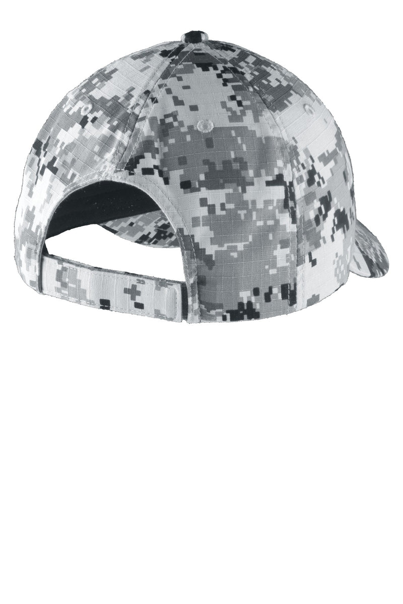 Port Authority Digital Ripstop Camouflage Cap - Grey Camo
