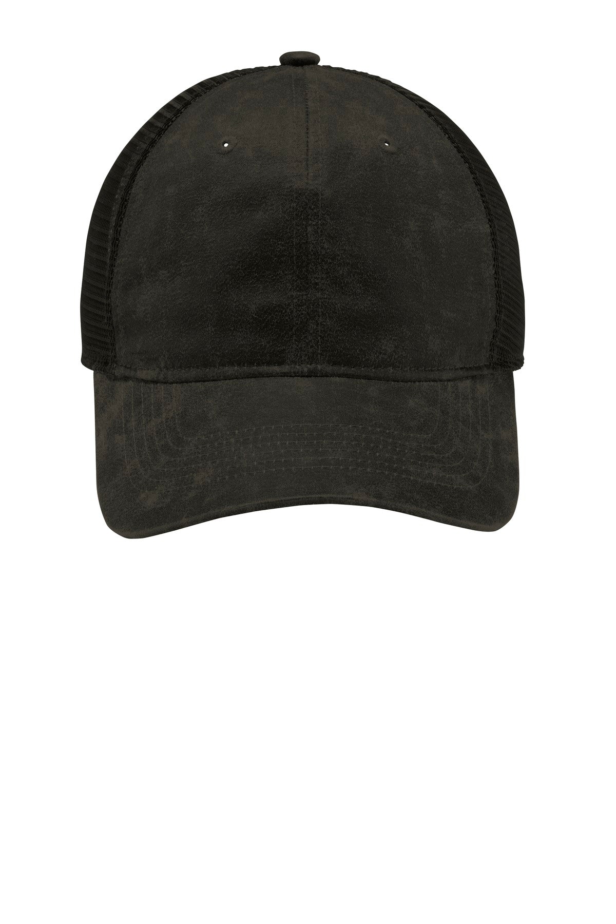 Port Authority  Pigment Print Mesh Back Cap - Black
