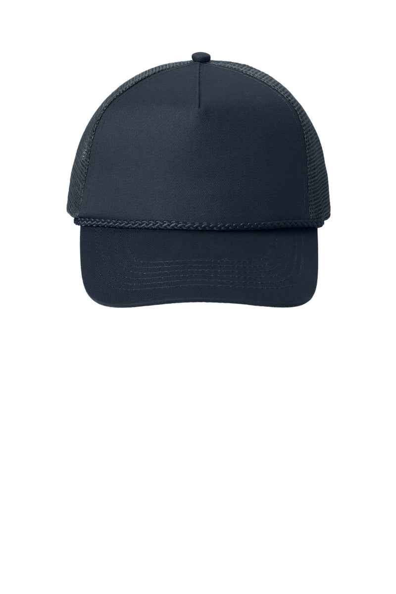Port Authority 5-Panel Snapback Cap - Navy