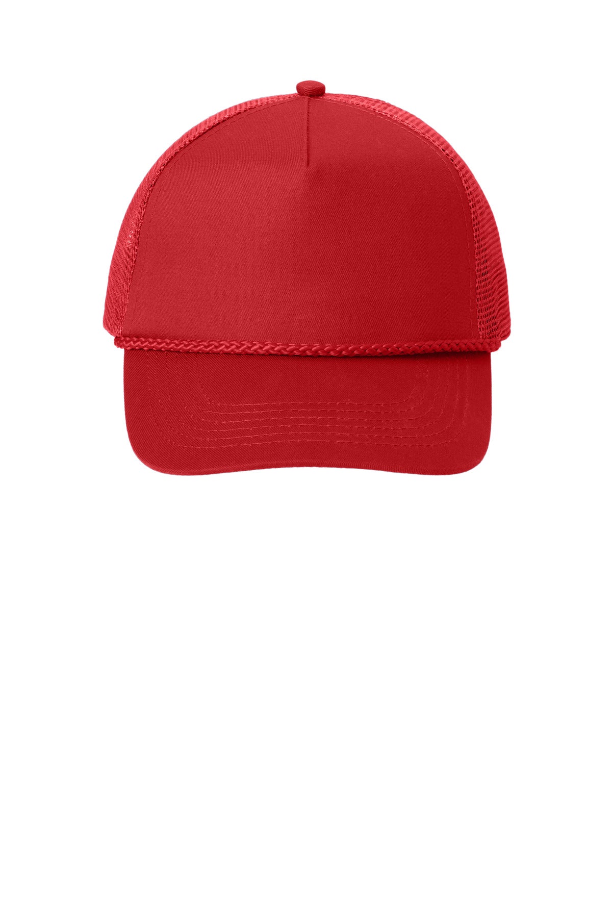 Port Authority 5-Panel Snapback Cap - Red