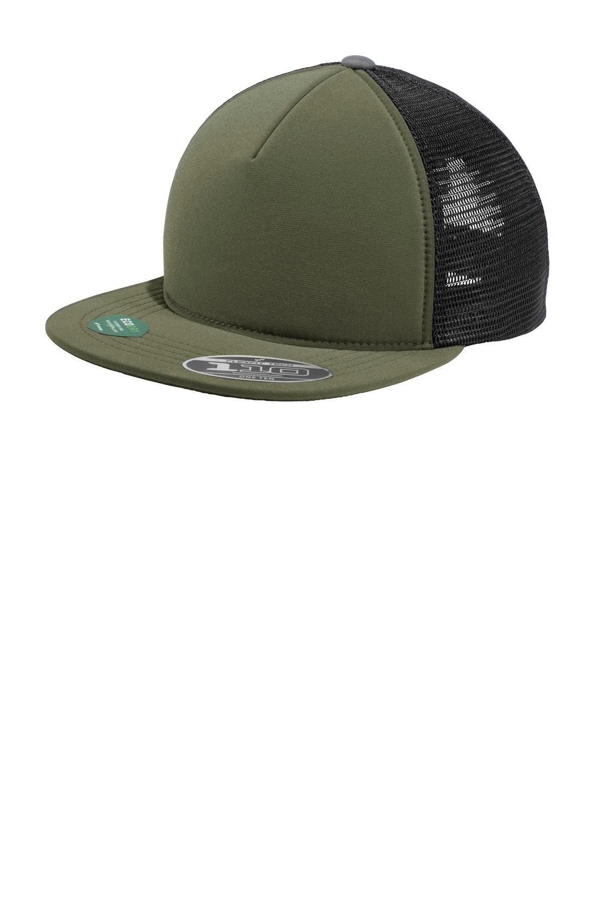 Port Authority  Flexfit 110  Foam Outdoor Cap - Army Green/ Black
