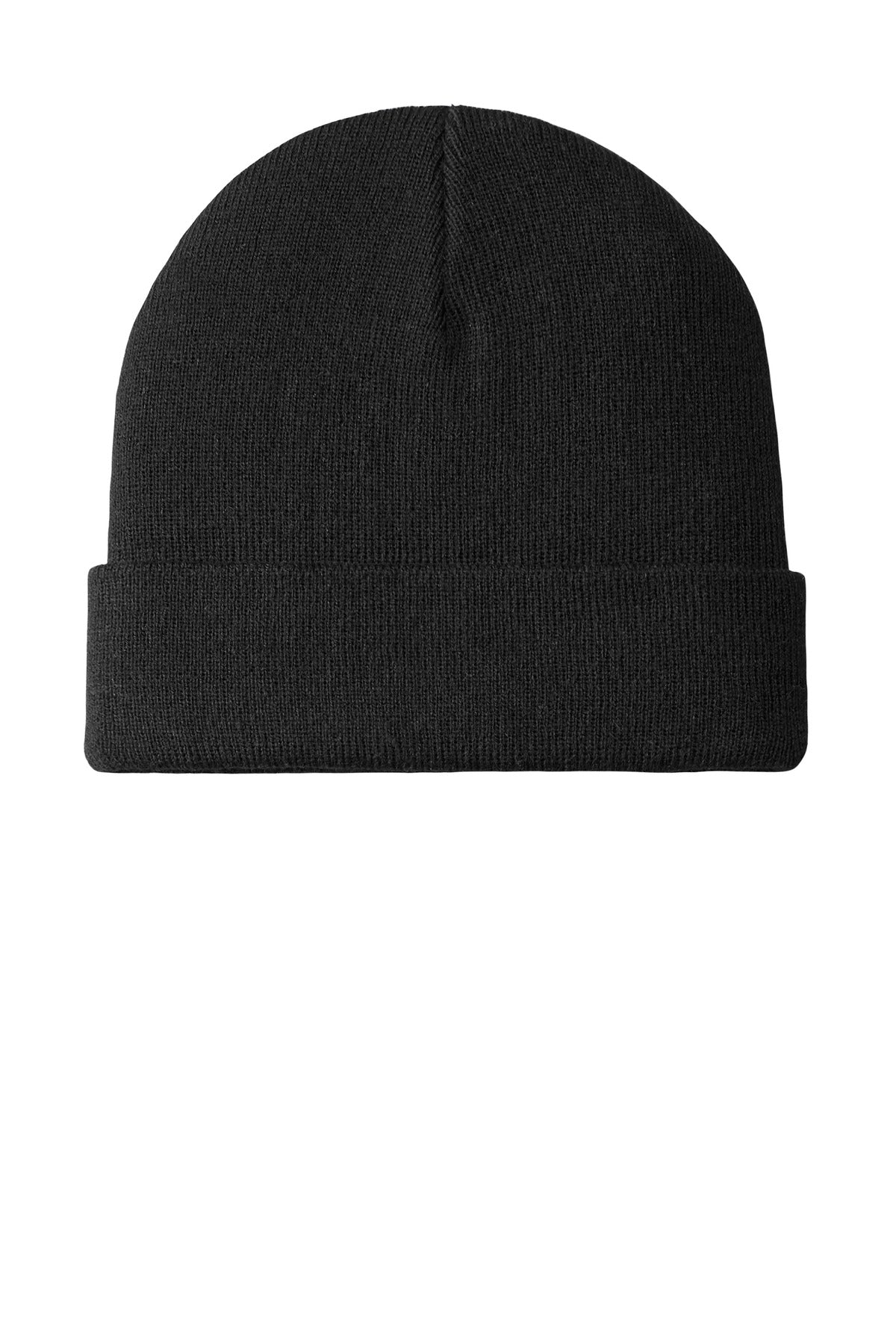 Port Authority  Knit Cuff Beanie - Black