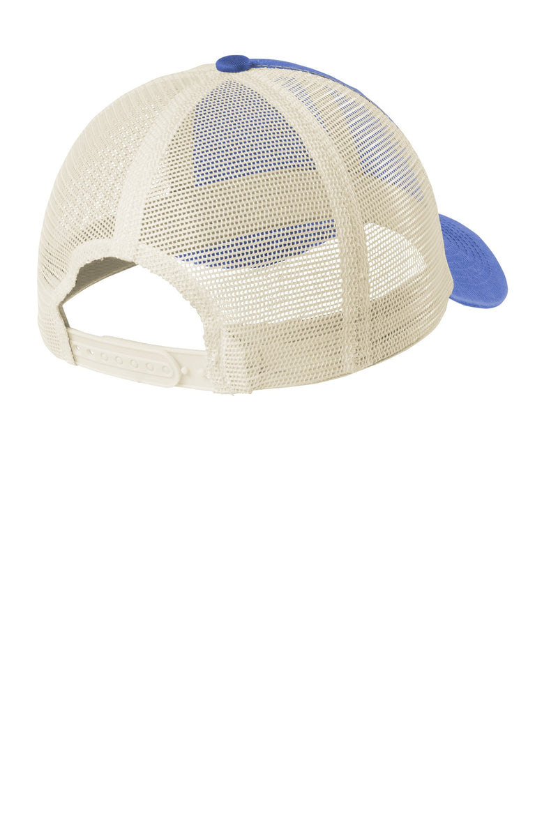 Port Authority  Beach Wash  Mesh Back Cap - Blue Moon/ Stone