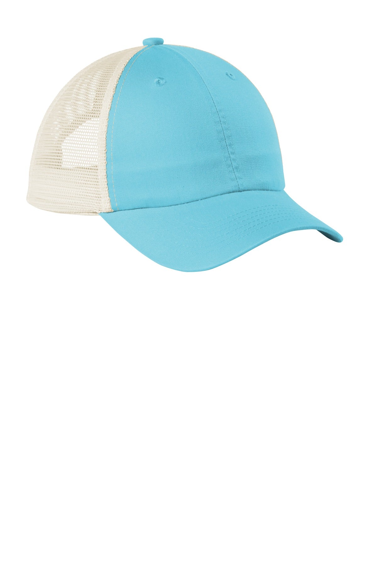 Port Authority  Beach Wash  Mesh Back Cap - Tidal Wave/ Stone