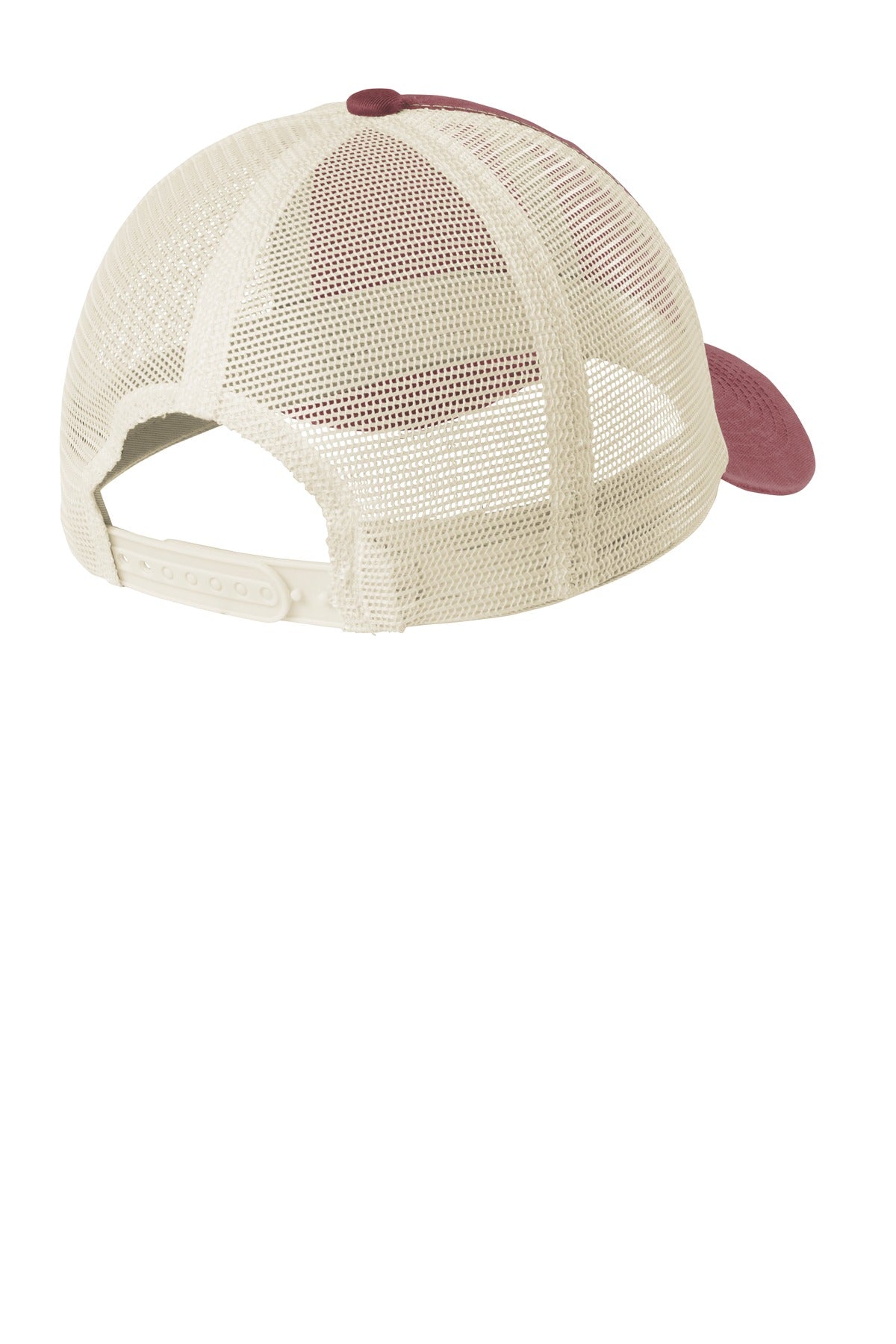 Port Authority  Beach Wash  Mesh Back Cap - Red Rock/ Stone