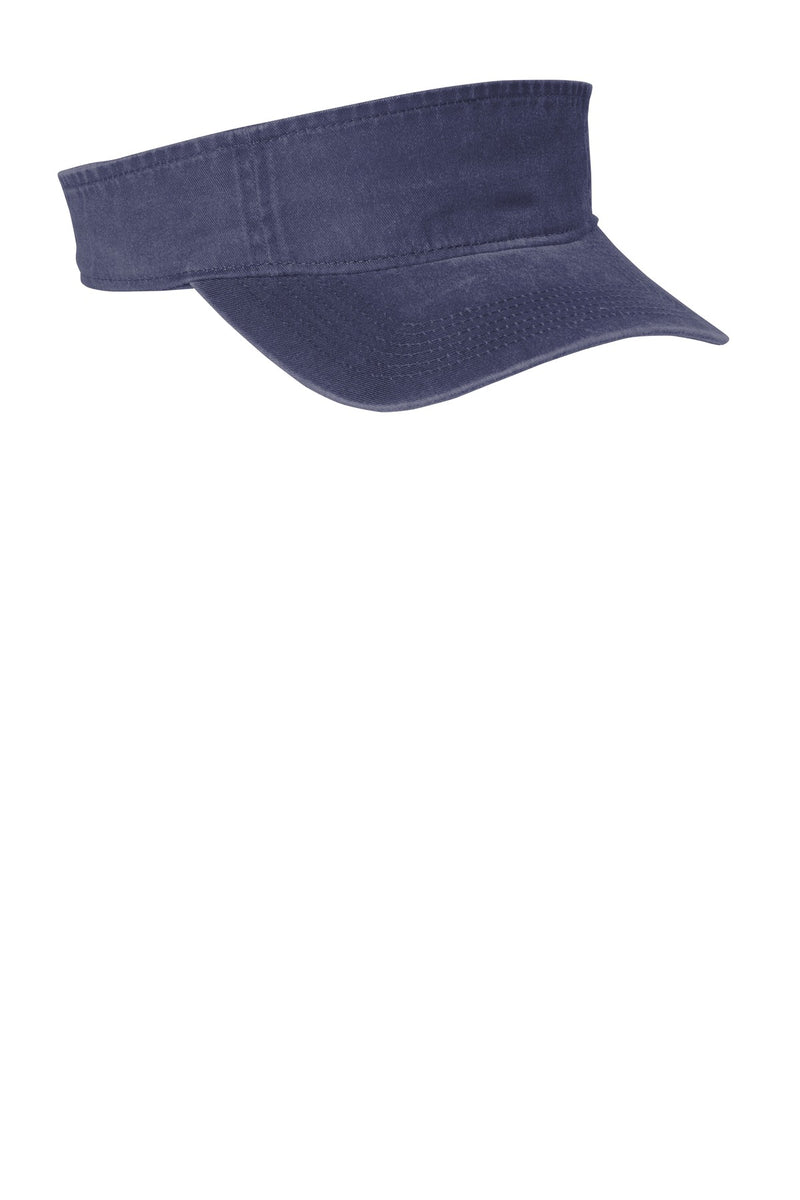 Port Authority  Beach Wash  Visor - Denim Blue