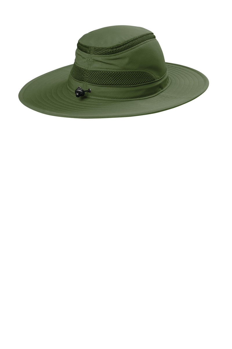 Port Authority Outdoor Ventilated Wide Brim Hat - Olive Leaf
