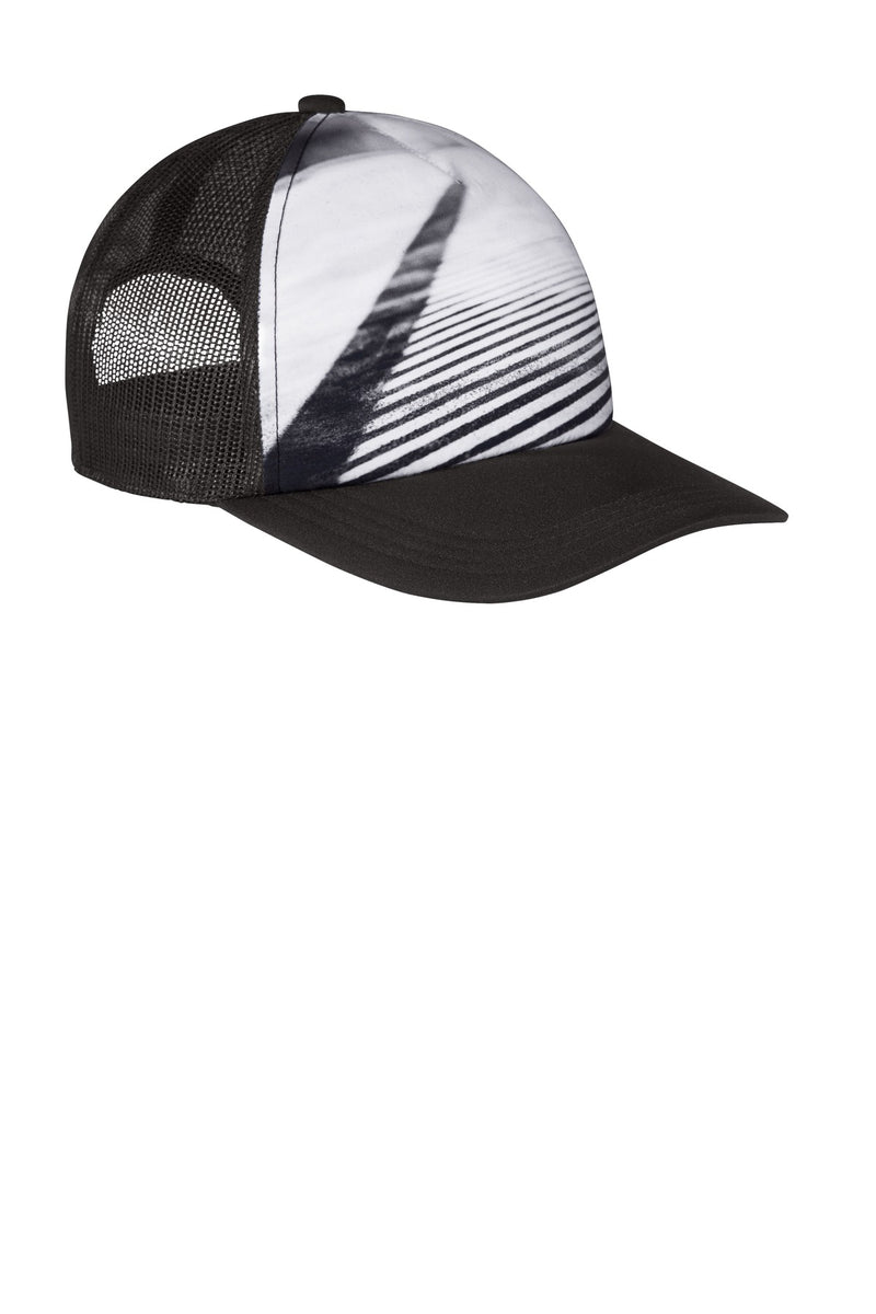 Port Authority  Photo Real Snapback Trucker Cap - City Street