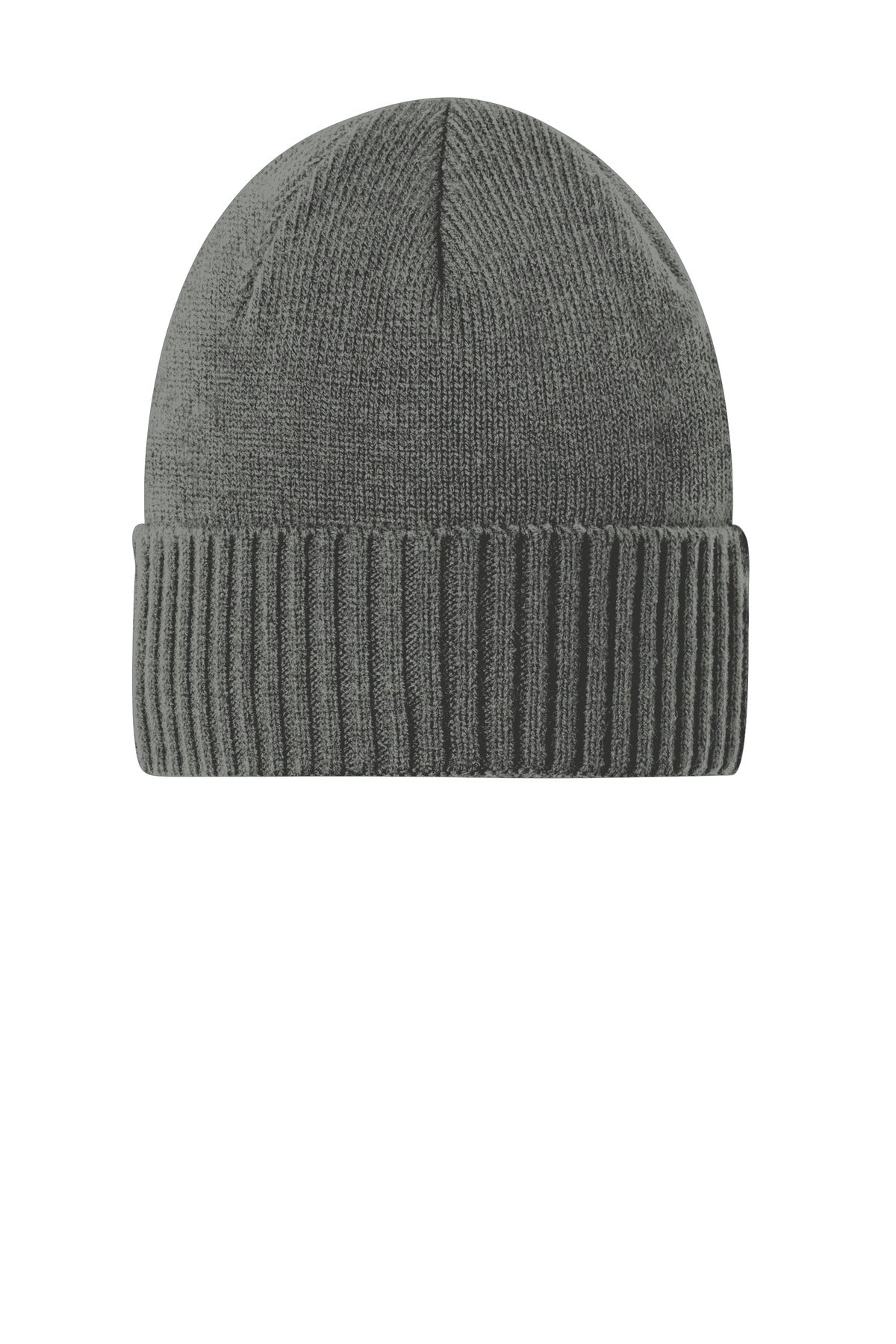 Port Authority Rib Knit Cuff Beanie - Deep Smoke