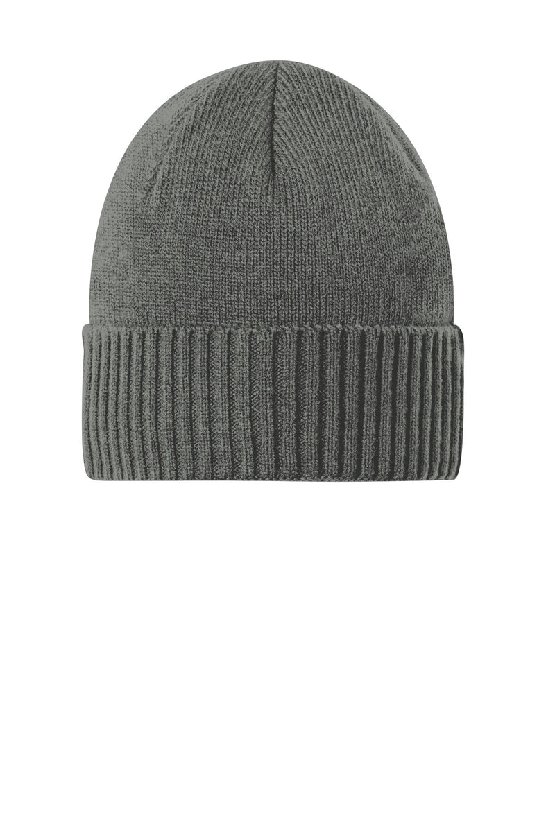 Port Authority Rib Knit Cuff Beanie - Deep Smoke