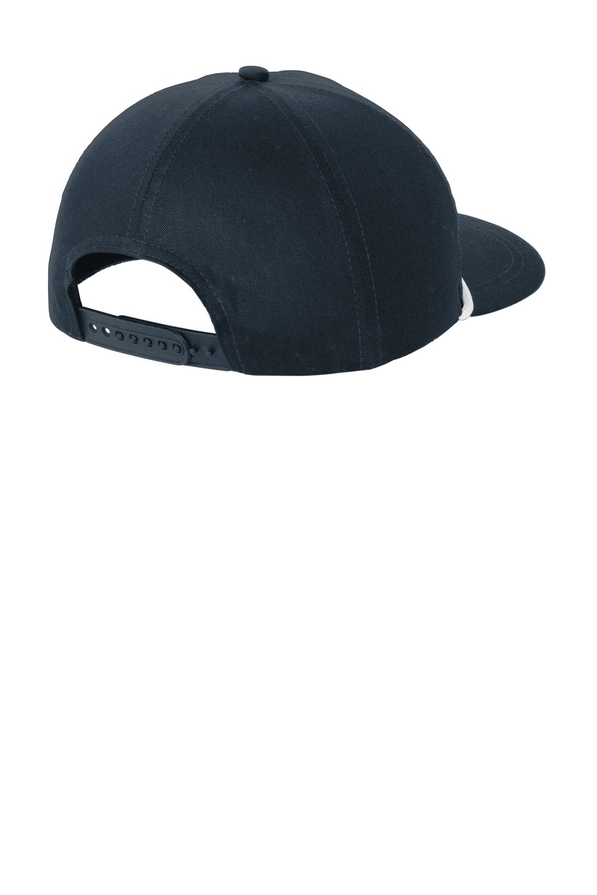 Port Authority Snapback Five-Panel Rope Cap - Navy/ White