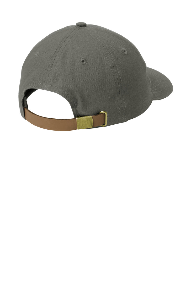 Port Authority Leather Strap Cap - Deep Smoke