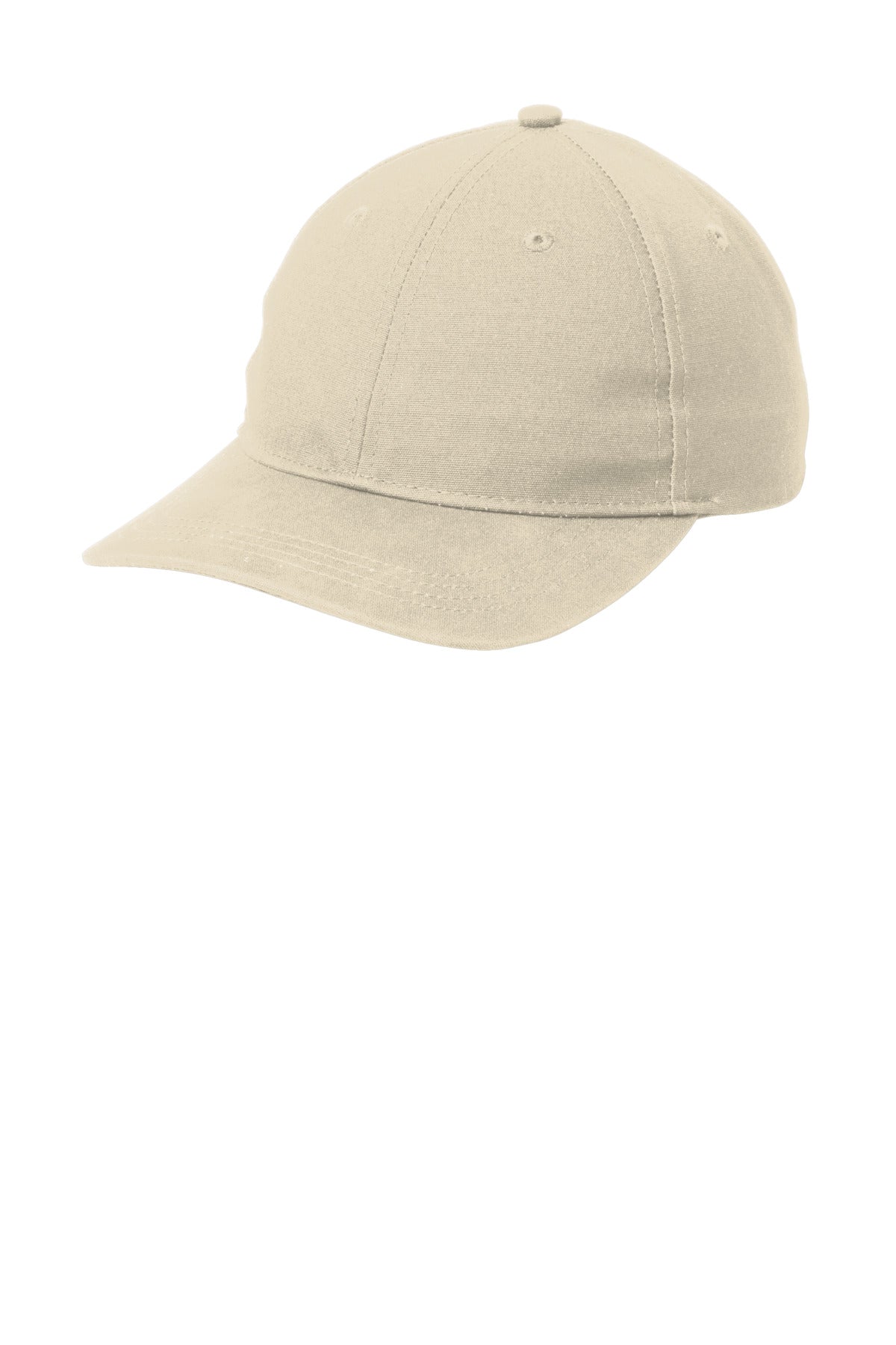 Port Authority Leather Strap Cap - Khaki