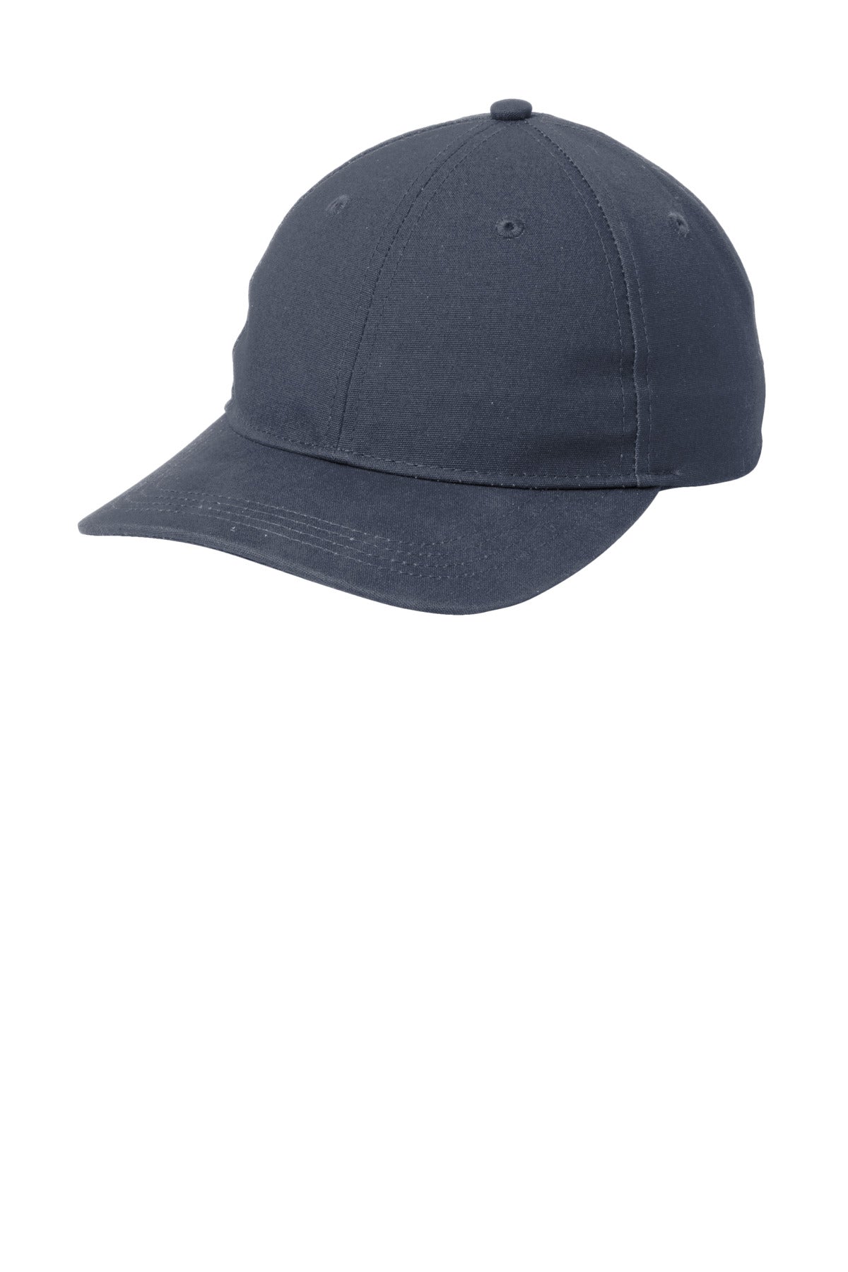 Port Authority Leather Strap Cap - Navy
