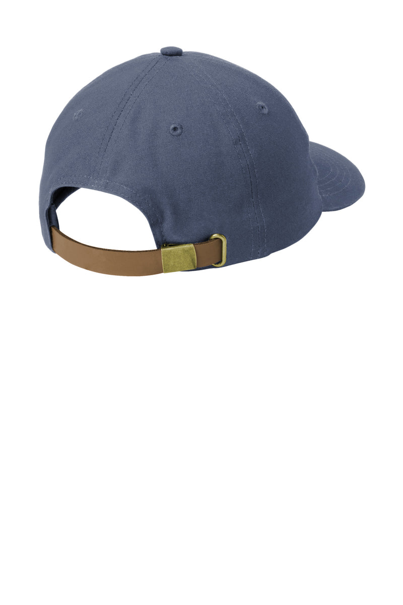 Port Authority Leather Strap Cap - Regatta Blue