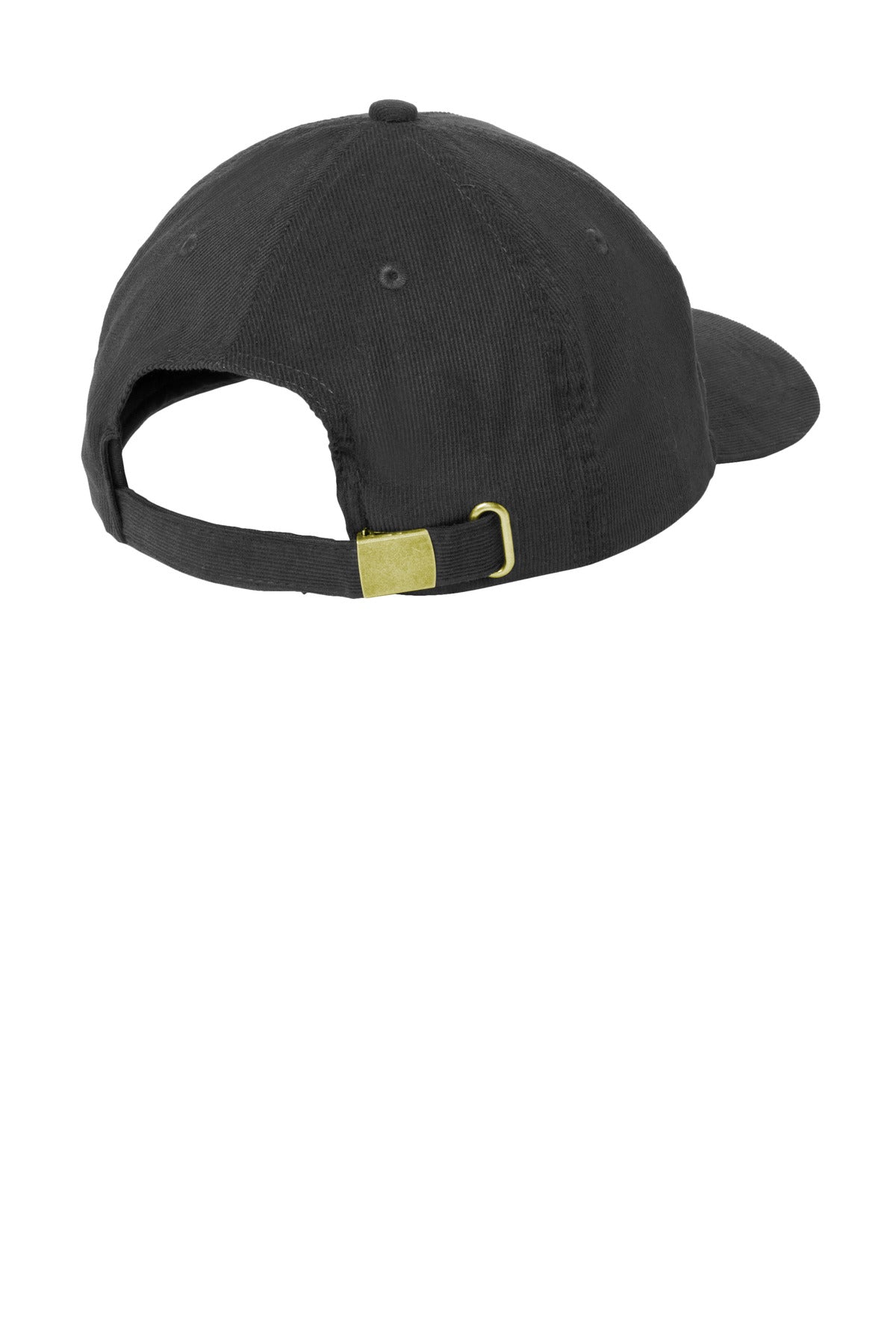 Port Authority Light Corduroy Dad Cap - Deep Black
