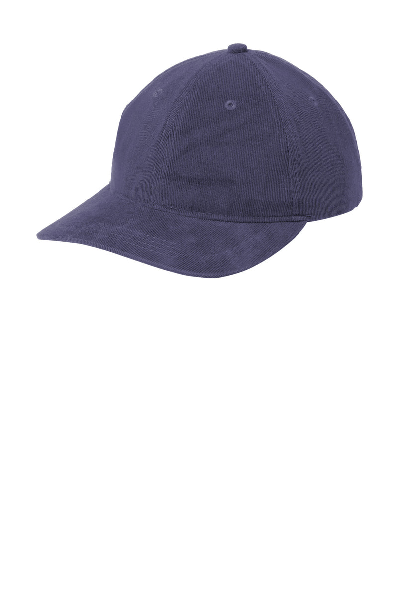 Port Authority Light Corduroy Dad Cap - Dress Blue Navy