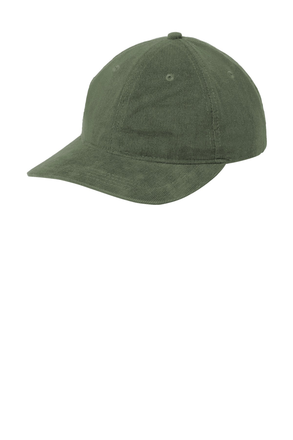 Port Authority Light Corduroy Dad Cap - Olive Green