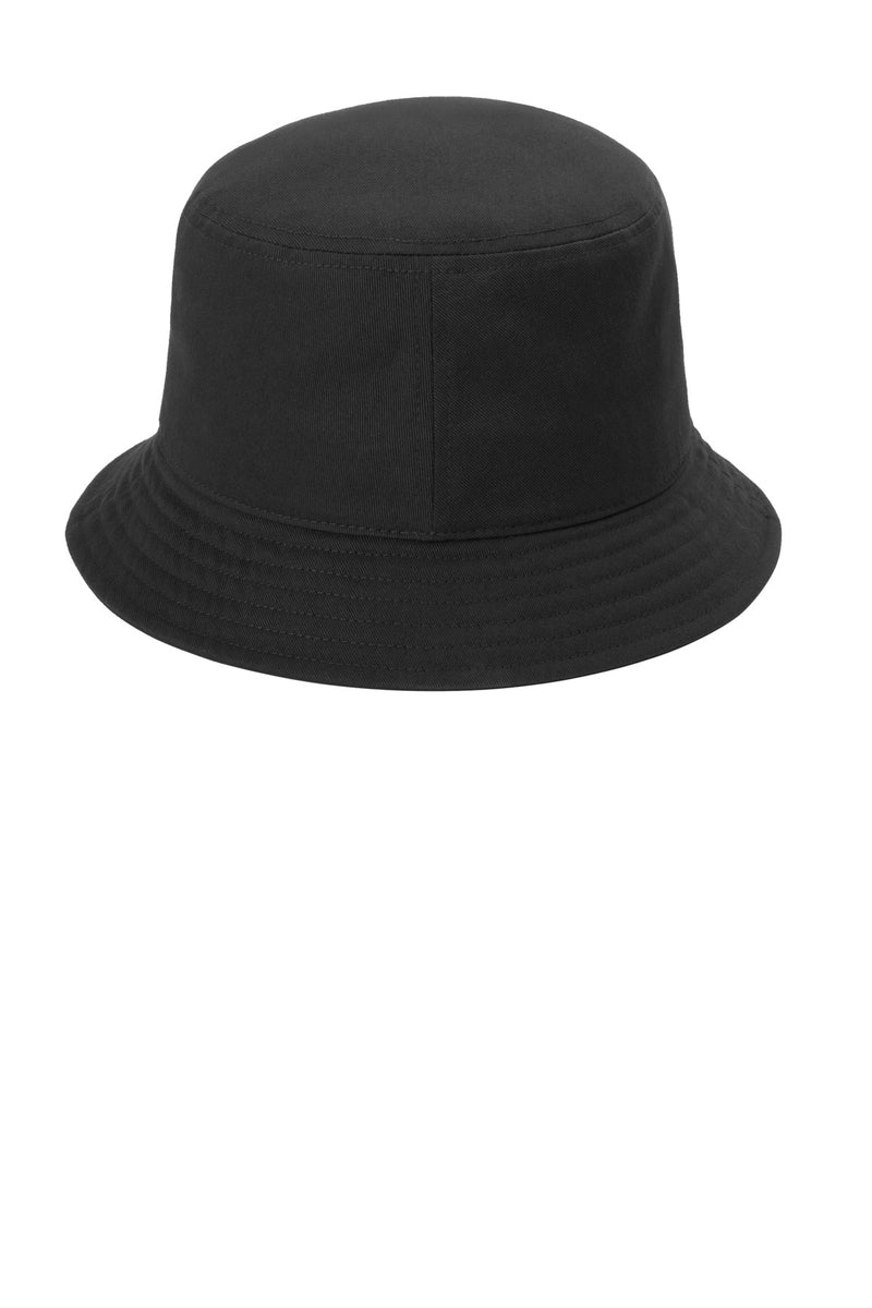 Port Authority Twill Short Brim Bucket Hat - Black